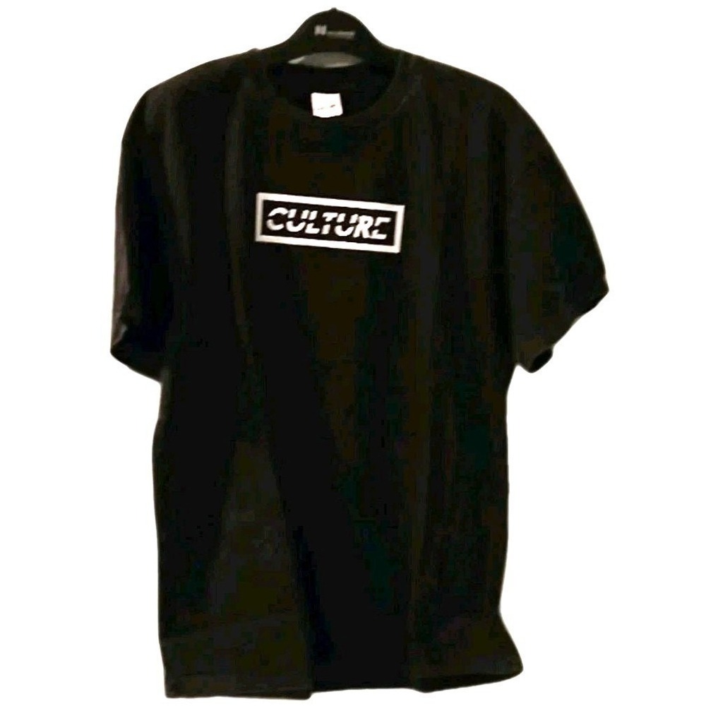 Original Culture Mens T Shirt XL Black Box Logo Graphic Streetwear Cotton NWT - Picture 3 of 5